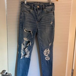 AEO Super high waist, next level stretch jegging